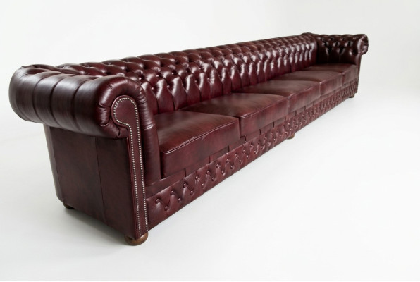 Chesterfield Sofa 8 places XXL Tapisserie Canapés Design Canapés Suite Sofa neuf