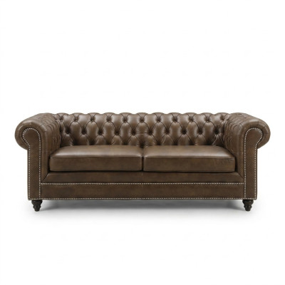 Canapé Chesterfield 3 PLACES Designer Aménagement Canapé Ensemble SL Sofa 8 Neuf