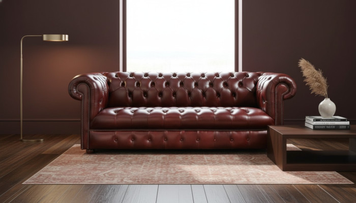 Canapé Chesterfield 3 PLACES Tissu Designer Canapés Ensemble SL Canapé 16