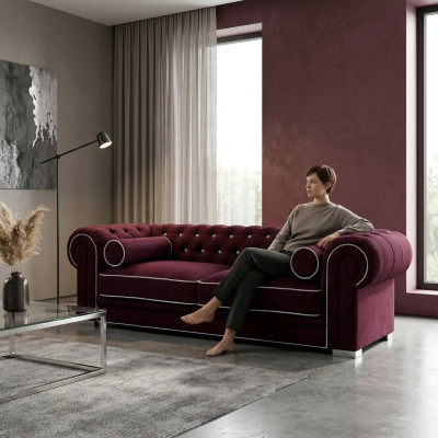 Canapé Chesterfield 3 PLACES Rembourré Designer Canapés Ensemble SL Canapé 20