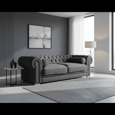 Canapé Chesterfield 3 places tapissé designer canapés ensemble SL Sofa 22