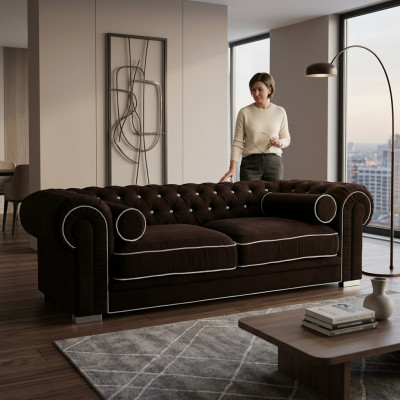 Canapé Chesterfield 3 places Designer canapé sofa ensemble SL Sofa 26
