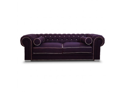Chesterfield Canapé 3 PLACES Rembourré Designer Canapés Sofas Ensemble SL Canapé 27