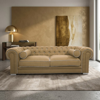 Canapé Chesterfield 3 PLACES Tissu Designer Canapés Garniture SL Canapé 29