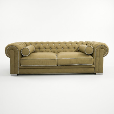 Canapé Chesterfield 3 PLACES Tissu Designer Canapés Garniture SL Canapé 29