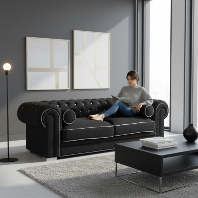 Canapé Chesterfield 3 places rembourré designer canapés ensemble de canapés SL Sofa 33