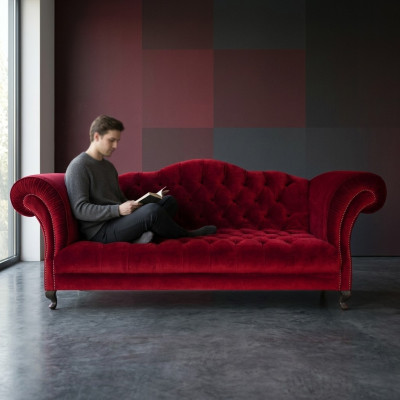 Canapé Chesterfield 3 places Designer de canapé en tissu SL Sofa 37