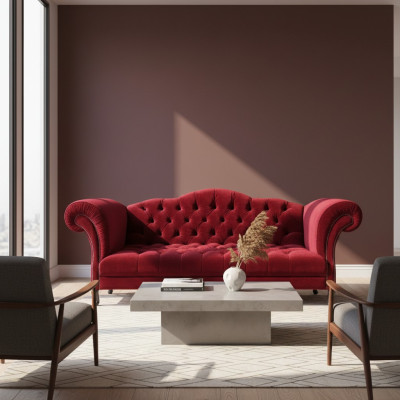 Canapé Chesterfield 3 places Designer de canapé en tissu SL Sofa 37