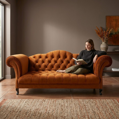 Canapé Chesterfield 3 places Designer de meubles rembourrés Ensemble de canapés modernes SL Sofa 48
