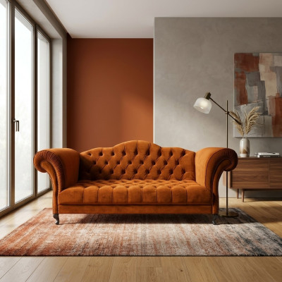 Canapé Chesterfield 3 places Designer de meubles rembourrés Ensemble de canapés modernes SL Sofa 48