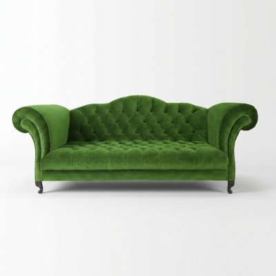 Canapé Chesterfield 3 PLACES Designer en tissu Ensemble de canapé SL Sofa 49