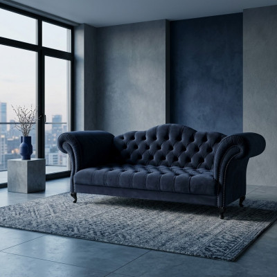 Canapé Chesterfield 3 places Designer Sofa Ensemble SLIII Canapé №2