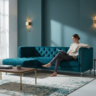 Chesterfield Sofa Tapissier Designer Canapés Sofas Ensemble Canapé SLIII Sofa №9