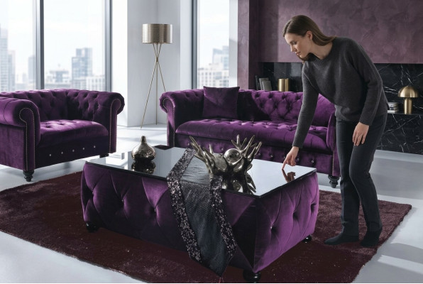 Canapé Chesterfield Polster Designer Couches Canapés Ensemble Sofa SLIII Canapé №11
