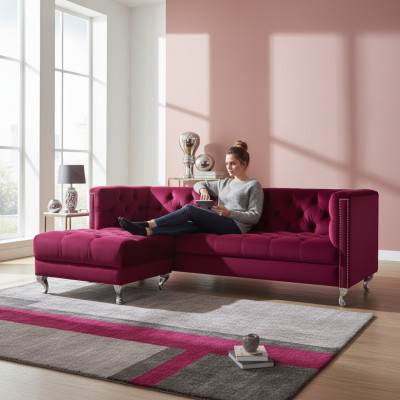 Canapé Chesterfield Designer de rembourrage Canapés Garniture de canapé SLIII Canapé №12