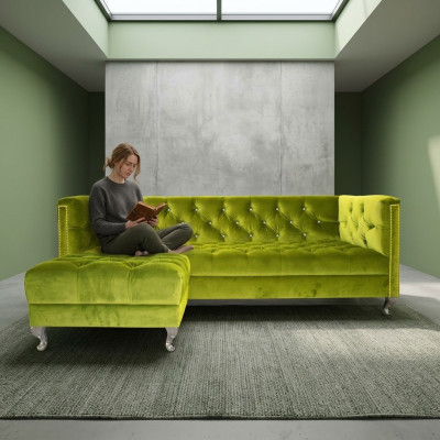 Canapé Chesterfield Rembourrage Designer Canapés Ensemble de Canapés SLIII Canapé №15