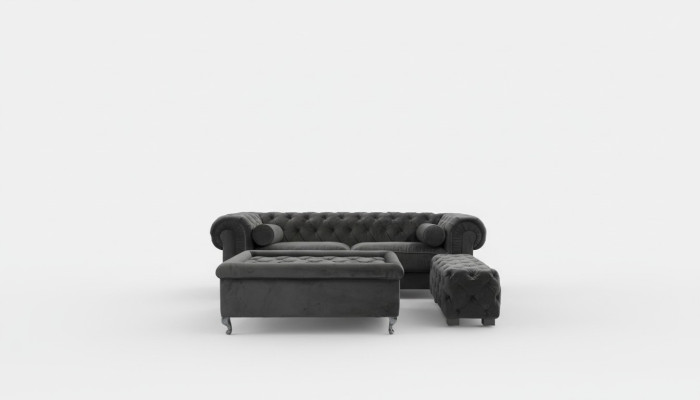 Canapé Chesterfield Polster Designer Canapés Sofas Ensemble Canapé SLIII Sofa №18