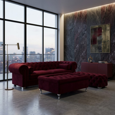 Canapé Chesterfield Polster Designer Canapés Sofas Ensemble Canapé SLIII Sofa n°19
