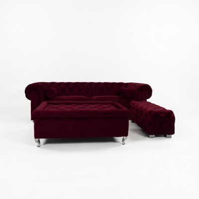 Canapé Chesterfield Polster Designer Canapés Sofas Ensemble Canapé SLIII Sofa n°19