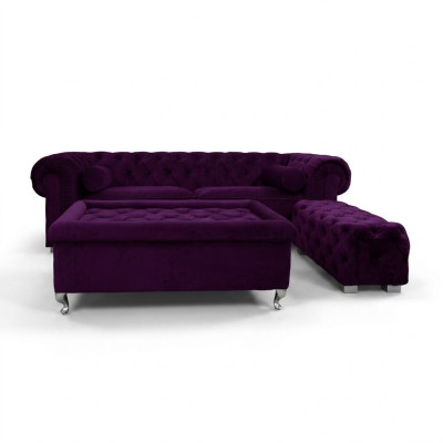 Chesterfield Sofa Designer de Textiles Canapés Sofas Ensemble Canapé SLIII Sofa n°23