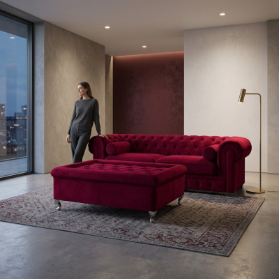 Canapé Chesterfield Designer de Canapés Garniture de Canapés SLIII Canapé №24