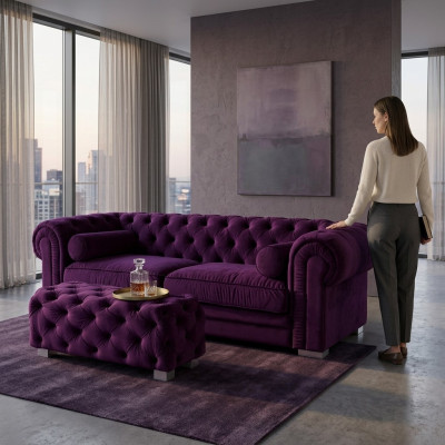 Canapé Chesterfield Polster Designer Canapés Ensembles de Canapés Canapé SLIII Canapé №37