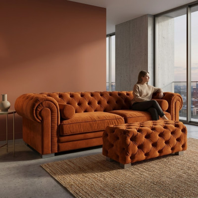 Chesterfield Sofa Tapissier Designer Canapés Sofas Ensemble Canapé SLIII Sofa №41