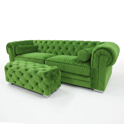 Canapé Chesterfield Designer en Tissu Canapés Sofas Ensemble Canapé SLIII Sofa №42