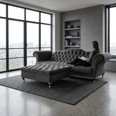 Canapé Chesterfield Design en Tissu Canapés Sofas Ensemble Canapé SLIII Canapé №47