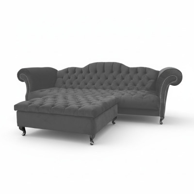 Canapé Chesterfield Design en Tissu Canapés Sofas Ensemble Canapé SLIII Canapé №47