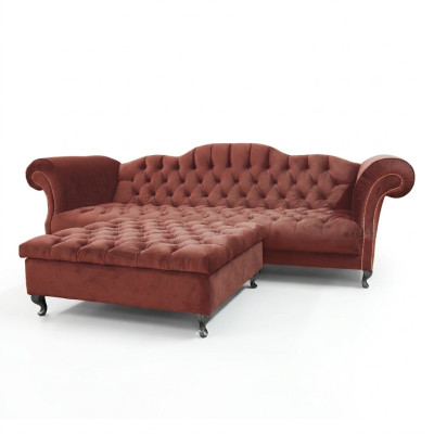 Chesterfield Sofa Tapissé Canapé Designer Canapés Ensemble de Canapés SLIII Sofa №48