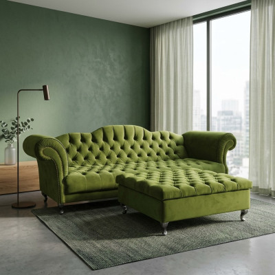 Canapé Chesterfield Sofa Designer Canapés Sofas Ensemble Couch SLIII Sofa №57