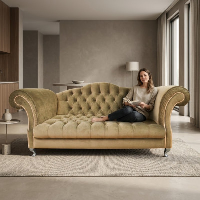 Canapé Chesterfield Polster Designer Canapés Sofas Ensemble Canapé SLIII Canapé №72