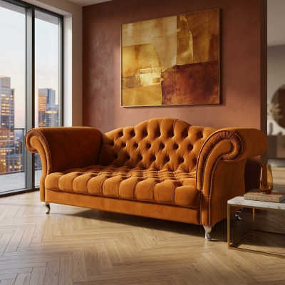 Canapé Chesterfield Polster Designer Canapés Garniture Canapé SLIII Sofa №77