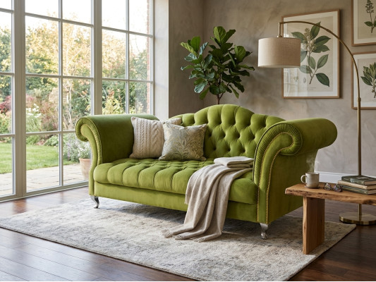 Canapé Chesterfield Designer de Revêtement, Canapés Sofa Ensemble Canapé SLIII Sofa №79