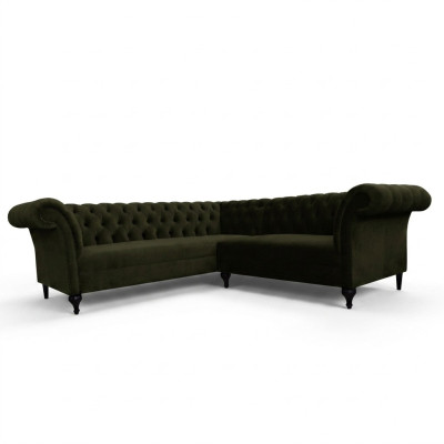Canapé d'angle Chesterfield Canapé d'angle Canapé design Canapé Velours Cuir Canapé SLIII Sofa