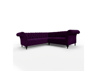 Canapé d'angle Chesterfield Canapé d'angle Canapé design Canapé Velours Canapé en cuir