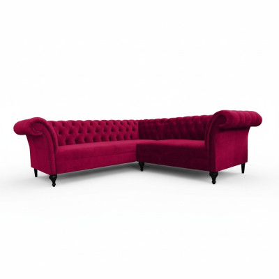 Canapé d'angle Chesterfield moderne Canapé d'angle Canapé design Canapé Velours Canapé en cuir
