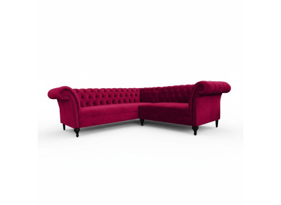 Canapé d'angle Chesterfield moderne Canapé d'angle Canapé design Canapé Velours Canapé en cuir