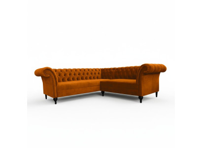 Canapé d'angle Chesterfield Canapé d'angle Canapé design Canapé Velours Canapé en cuir