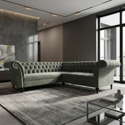 Canapé d'angle Chesterfield Canapé d'angle Canapé design Canapé Velours Canapé en cuir Canapé SLIII Canapé №97