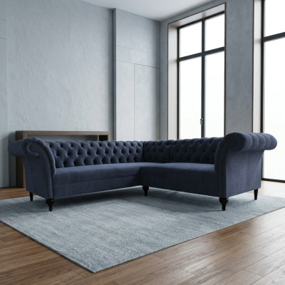 Canapé d'angle Chesterfield Canapé d'angle Canapé design Canapé Velours Canapé en cuir Canapé SLIII Canapé №98