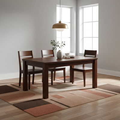 Table à manger en bois classique de luxe XXL 80x140 cm, table coulissante 80x180 cm.