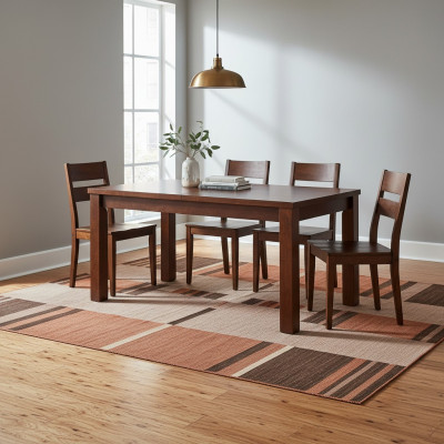 Table de salle à manger Table en bois Table XXL Table de conférence 90X140 Extensible 140X210cm