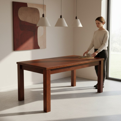 Table Table à manger table en bois table de conférence XXL 100X250cm / 250X350cm