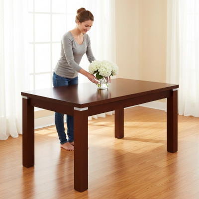 Table Table à manger Table en bois Table de conférence XXL 90x160cm Extensible 90x215cm