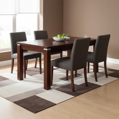 Table Table à manger Table en bois Table de conférence XXL 90x160cm Extensible 90x215cm