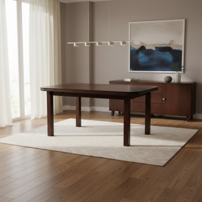 Table Table à manger Table en bois Table de conférence XXL Table 90X160cm Extensible 160X200cm