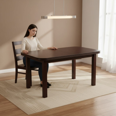 Table Table à manger Table en bois Table de conférence XXL Table de 100x250cm Extensible 250X350cm