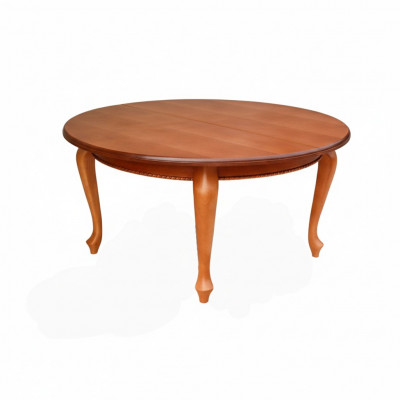 Table Table à manger Table en bois Table XXL Table de conférence Ronde Décoration S19 RAYON 150+50 CM